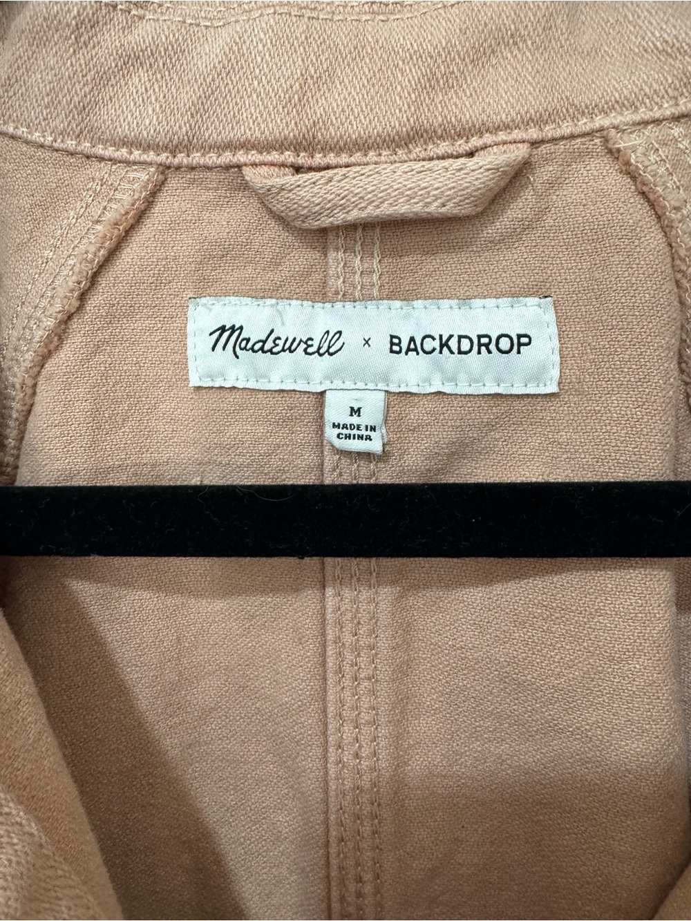 Madewell Utility Jacket in Blush Pink - Picture 3 of 5